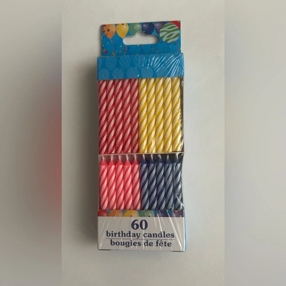 New 60 Birthday Candles Spiral made in Vietnam